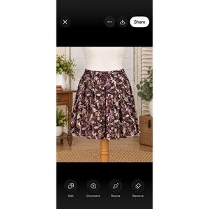 George Size 16 Women’s Lined Elastic Waist Skirt 36” Waist 24” Length